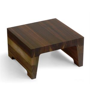 Buffetblokk L 325x325x180mm Valnøtt Heltre - Næringsmiddelgodkjent 